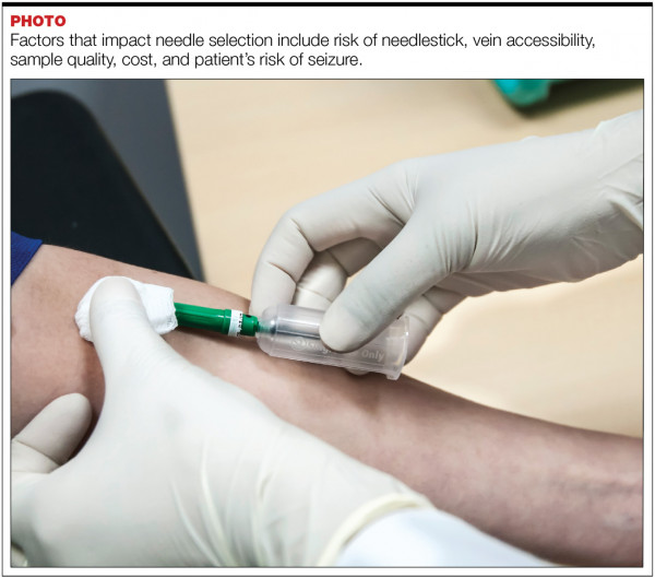 Proper Needle Selection for Blood Collection : September 2019